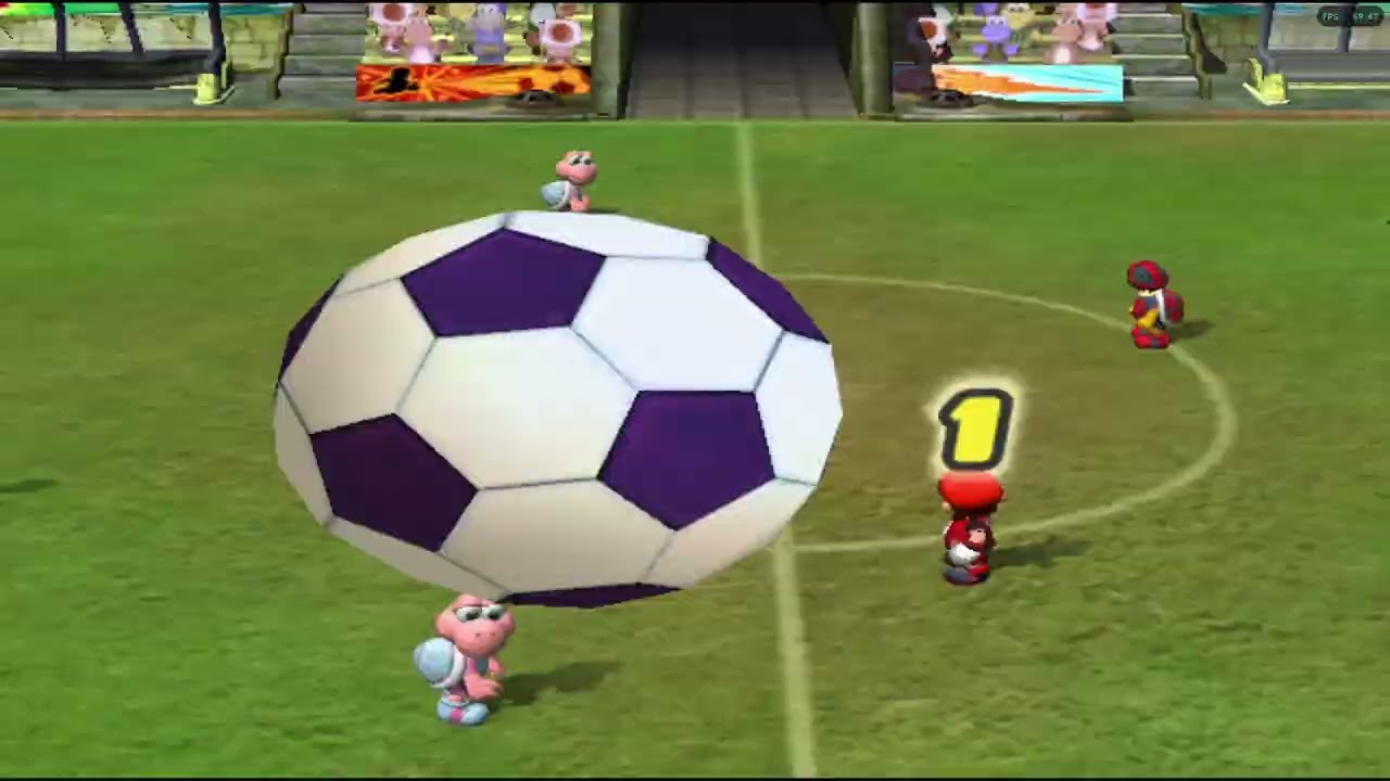 Super Mario Strikers (GC) - Mario vs Peach - Sudden Death