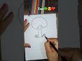 How to draw a tree🌳❤️#shortstree#art#drawingtutorials#satisfying#drawing