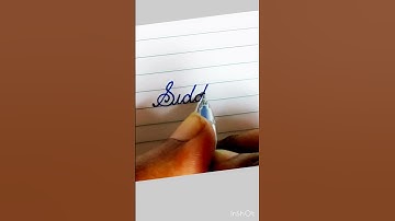 Writing name #Siddhi #cursive #youtube