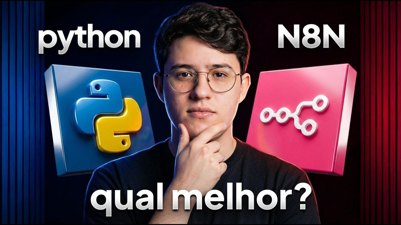 Python vs N8N - Qual você deve aprender - YouTube