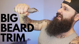 How to trim your BIG Beard At Home | Tutorial