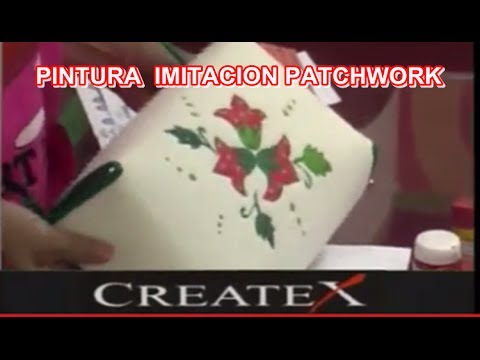 IMITACION PATCHWORK EN TELA 15 - YouTube