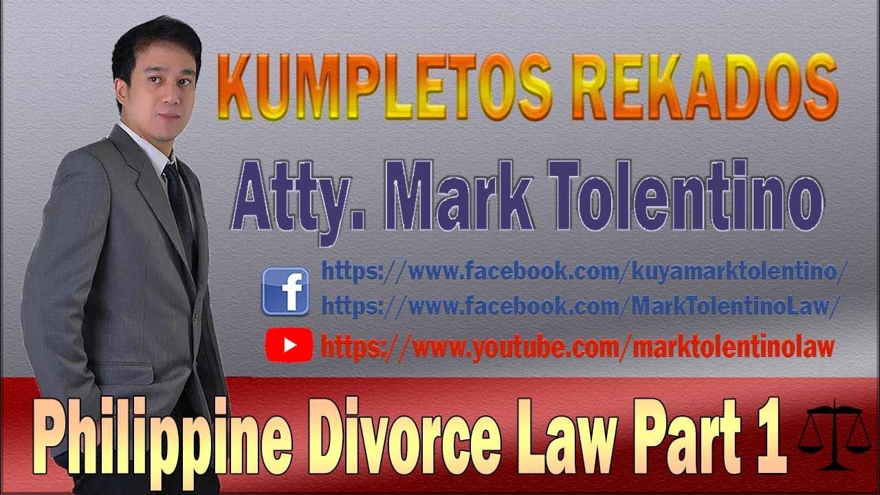 KR Philippine Divorce Law Part 1 YouTube