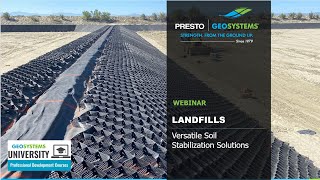 Designing Landfills Using Advanced Geosynthetic Technology (Geocells)
