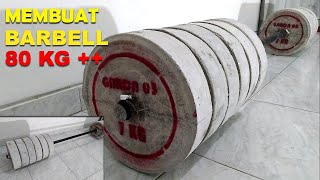How To Make Homemade Concrete Barbell Plates | How to Make Barbell at Home
