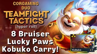 3 Star LUCKY PAWS KOBUKO - YOU LUCKY (MORT) DAWG! | TFT Inkborn Fables | Teamfight Tactics Set 11
