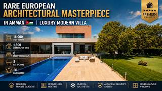 تحفة معمارية أوروبية نادرة في عمّان  Luxury Modern Villa | 16,000 sqm Estate | Jordan Real Estate