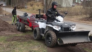 Garden work with ATV´S