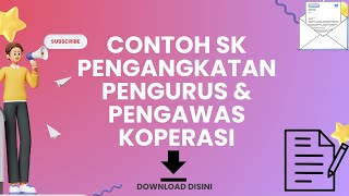 FORMAT OF DECREE (SK) FOR APPOINTMENT OF COOPERATIVE MANAGEMENT & SUPERVISORS