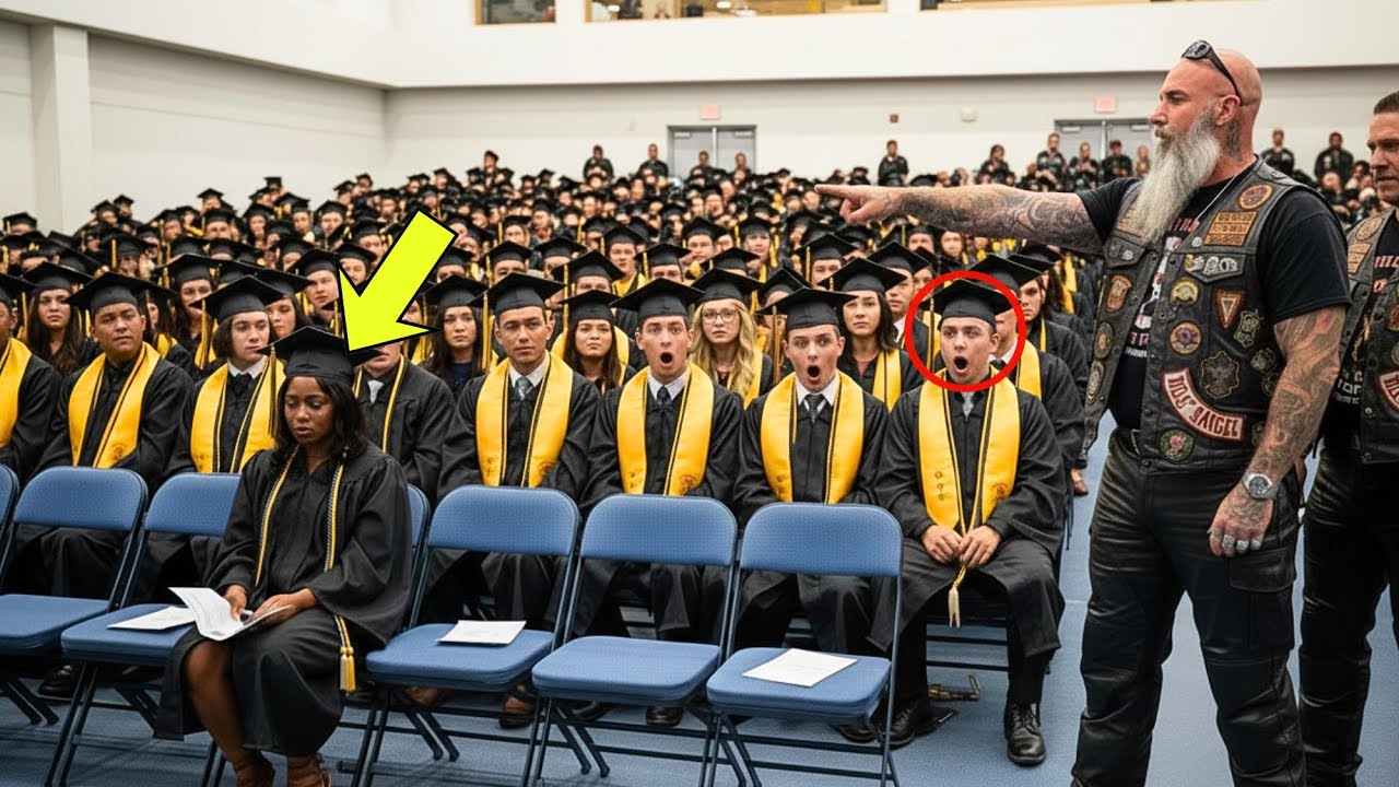 Everyone Avoided Black Girl at the Graduation — Until a Hell’s Angel Stood Up and Said Her Name