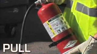 Fire extinguisher PASS System