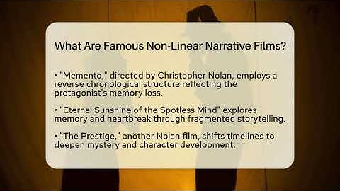 What Are Famous Non-Linear Narrative Films? - The Drama Reel