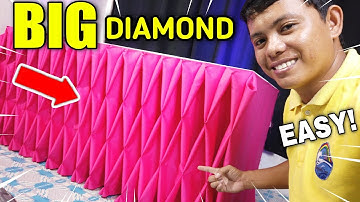 BIG DIAMOND TABLE SKIRTING #TUTORIAL [HD]