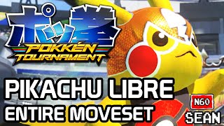 Pokken Tournament Pikachu Libre Entire Moveset & Finisher
