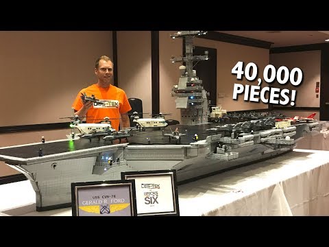 Lego Aircraft Carrier - Huge LEGO Aircraft Carrier USS Gerald R. Ford | Bricks in the Six 2019