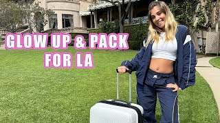GRWM, Pack & Glow Up For LA Music Trip! | Rosie McClelland
