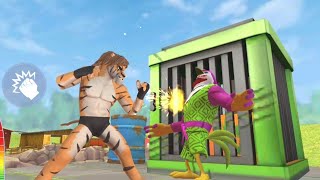 Tiger VS Chick-Filet : Kung Fu Animal Fighting Games || Wild Karate Fighter screenshot 5