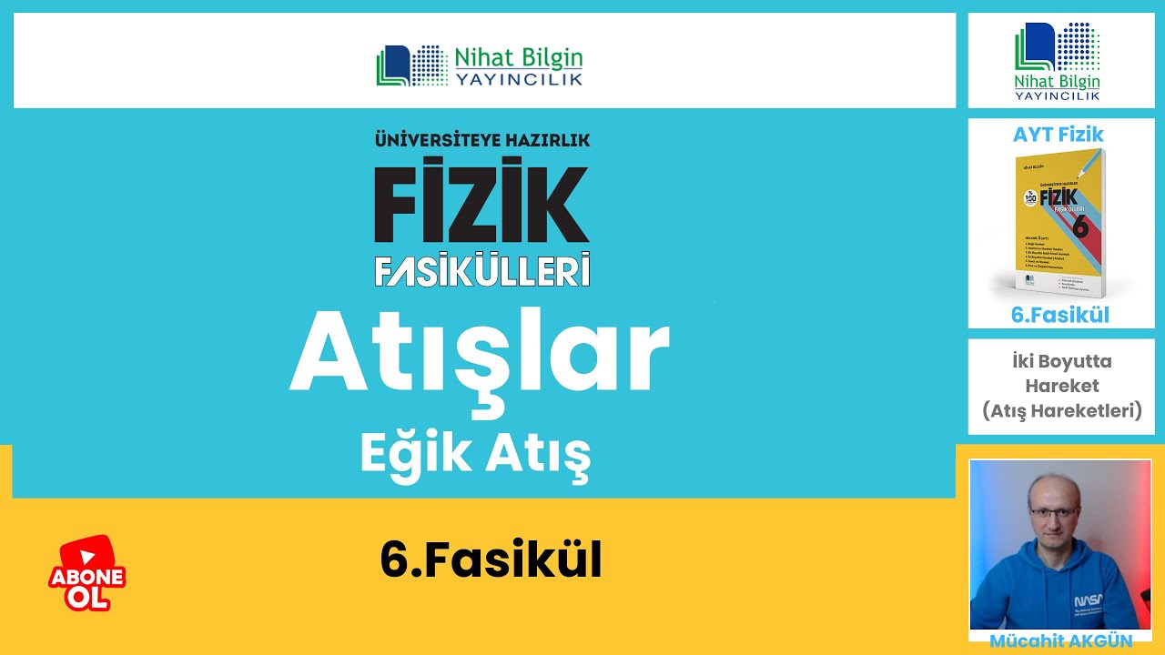 Atışlar-4  (Eğik Atış) ( 6.FASİKÜL AYT ) 2025