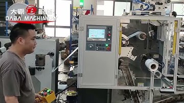 Non-stop unwinding machine 4 Spindle Turret Rewinder Label rewinding