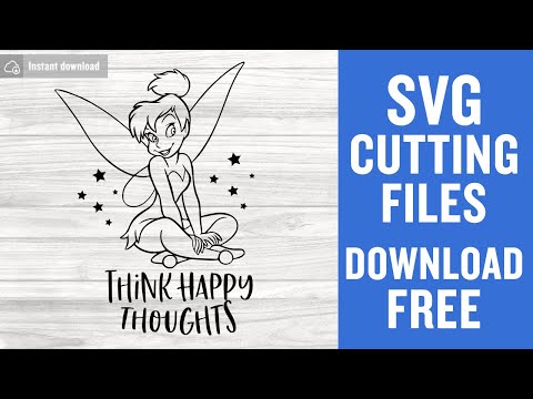 Think Happy Thoughts Svg Free Cutting Files for Silhouette Cameo Free Download