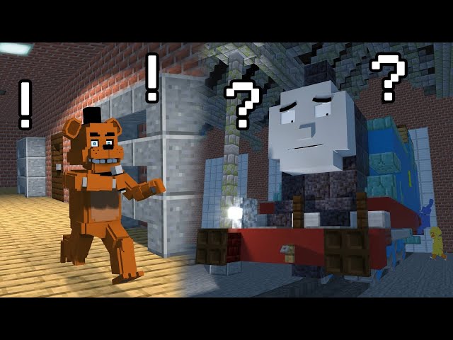 THOMAS! MEETS FREDDY FAZBEAR! IN MINECRAFT ANIMATION! class=