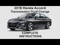 Changement de liquide de transmission honda accord 2018  cvt  hcf 2