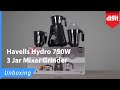 Havells Hydro 750W 3 Jar Mixer Grinder Unboxing