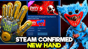 Poppy Playtime Chapter 5 - BIG NEWS on STEAM 😃 NEW OFFICIAL HAND CONFIRMED OFFICIALLY