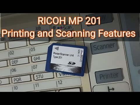 How to Enable Printing And Scanning Features Ricoh mp 201