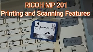How to Enable Printing And Scanning Features Ricoh mp 201