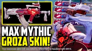 MAXING MYTHIC RYOMEN SUKUNA GROZA SKIN FOR $42,800 UC!! | PUBG Mobile