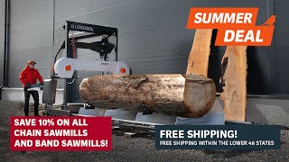 10% discount on all sawmills Free shipping  | LOGOSOL