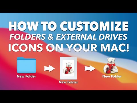 How to CUSTOMIZE your FOLDERS and EXTERNAL HARD DRIVES on your MAC! - Why?  Because you can! 😀 👨🏻💻