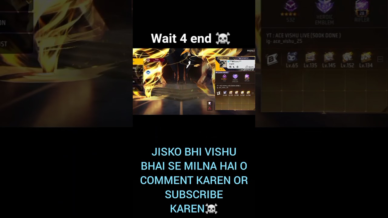 Ace vishu bhai ka guild ka player visit my profile☠️