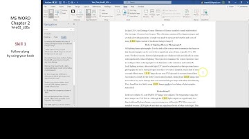 Comp Lit - Word 02  - Skill1 - Find and Replace Text