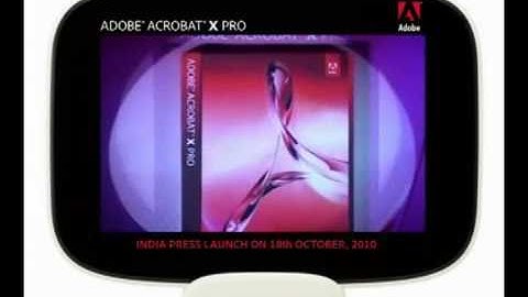 Adobe Acrobat X Press Launch