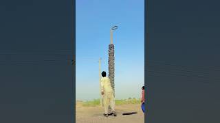 Trey Pole VS Grip Only Challenge #2025tech #cricketlover #exploringinnovation #familytech