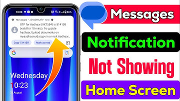 message notification not showing home Screen | message notification nahi aa raha hai | text message