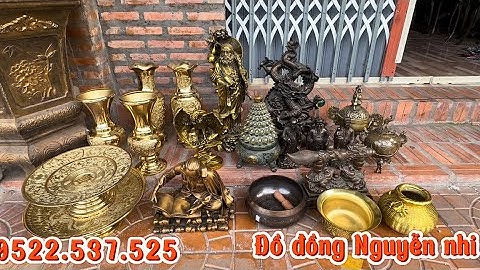 Ngày 14/12 Cặp bình đồng _ Dĩa trái cây _ Chuông nepan _  #đồcổ #đồđồng#đồđồngNguyễnnhi