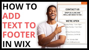 How to Add Text to Footer in Wix [QUICK GUIDE]