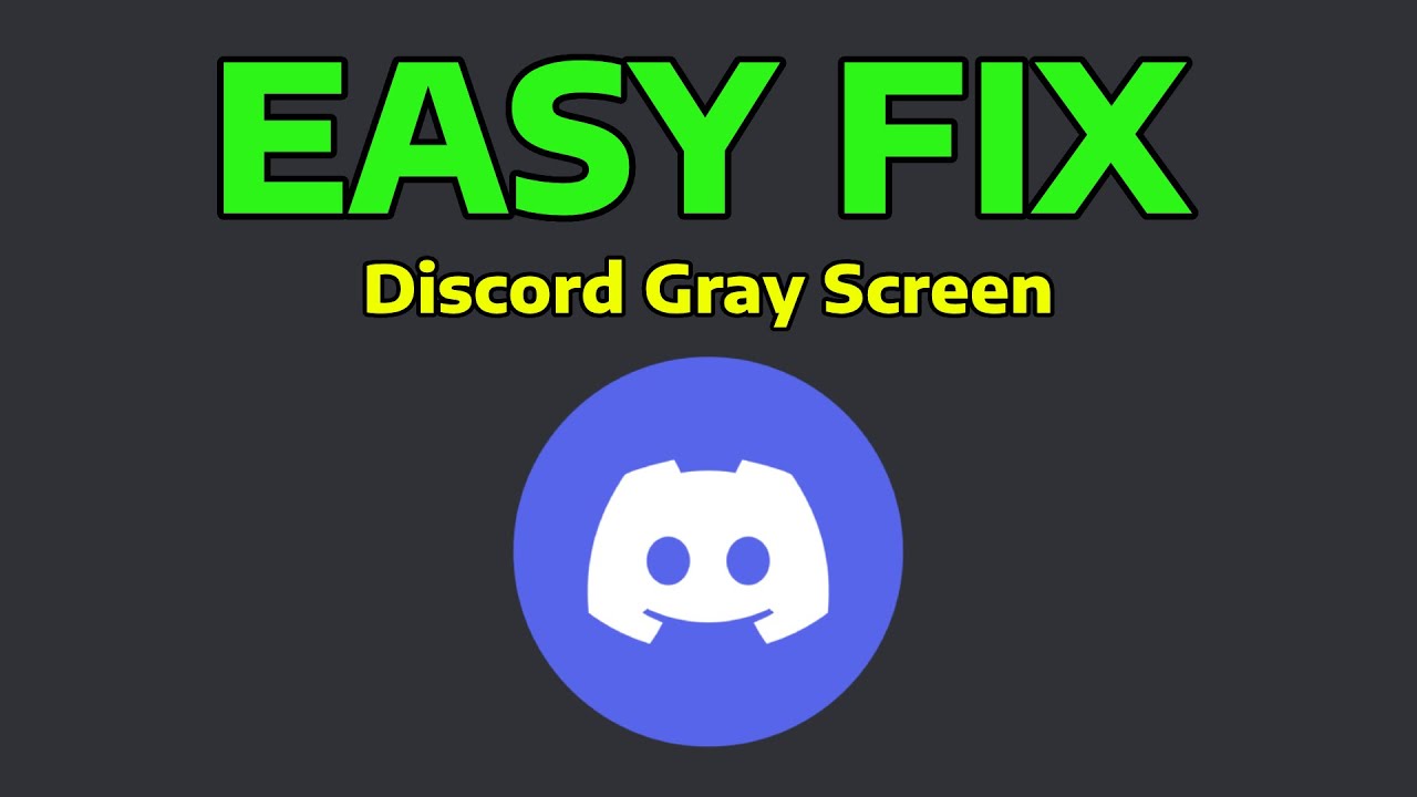How To Fix Discord Gray Screen (2025) - YouTube