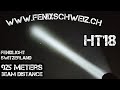 Fenix HT18 - Reach the stars - beamshots with white, red and green