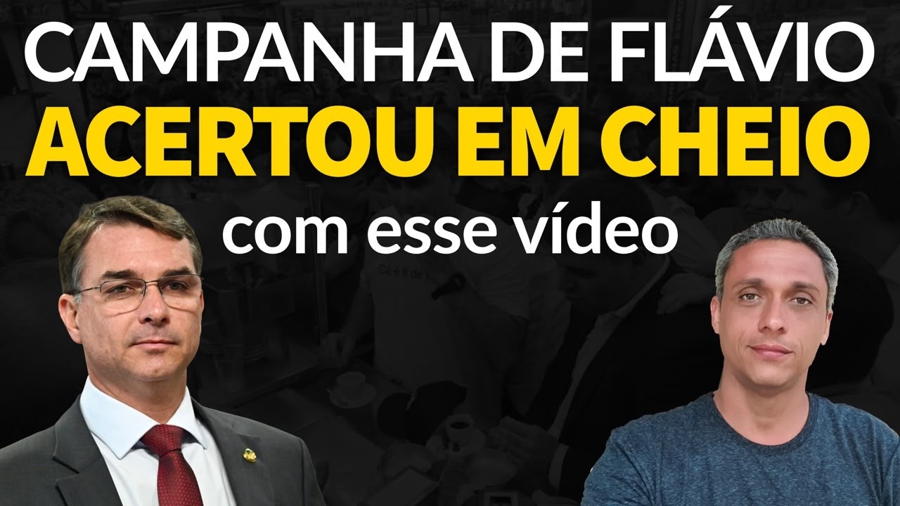 Acertaram em cheio! Campanha de Flávio Bolsonaro BOMBOU com o vídeo de hoje