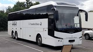 Travellers Choice - Volvo B11R/Jonckheere (XDO 32) Coach Park at Gretna Green Service A74M