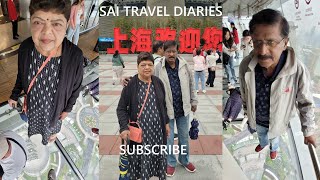 Glass Walk on Oriental Pearl TV Tower in Shanghai 