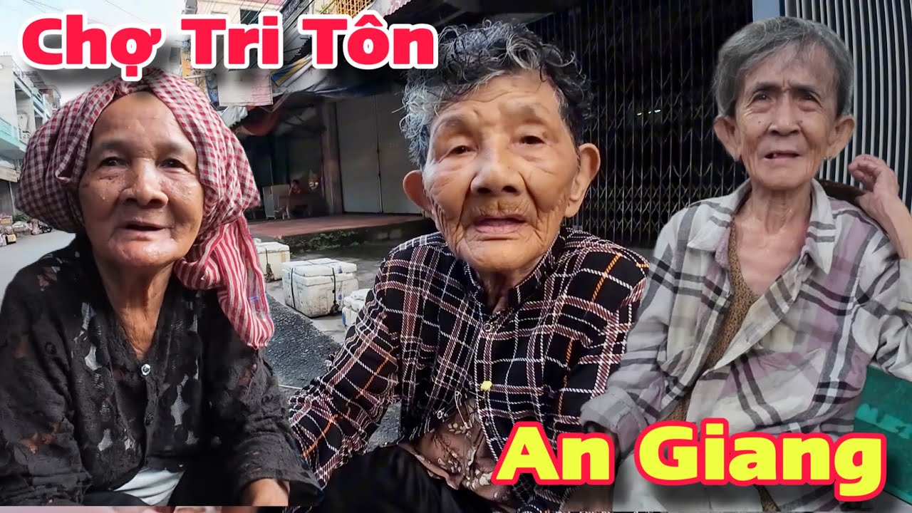 Chợ Tri Tôn An Giang Rất Nhiều Người Lớn Tuổi Khó Khăn Hạnh Phúc Nhận Quà Từ Mỹ | Khương Nhựt Minh