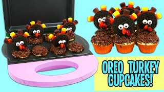 How to Make Cute & Delicious Thanksgiving Oreo Turkey Cupcakes | Fun & Easy DIY Holiday Desserts!