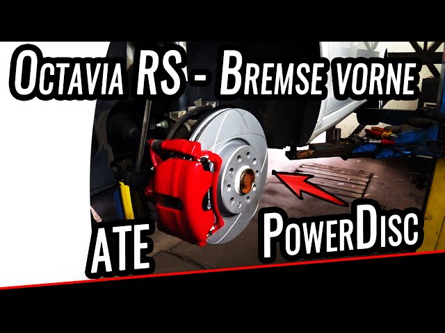 Skoda Octavia RS 2.0TDI 5E - Bremse wechseln vorne - ATE PowerDisk +  Bremsbeläge