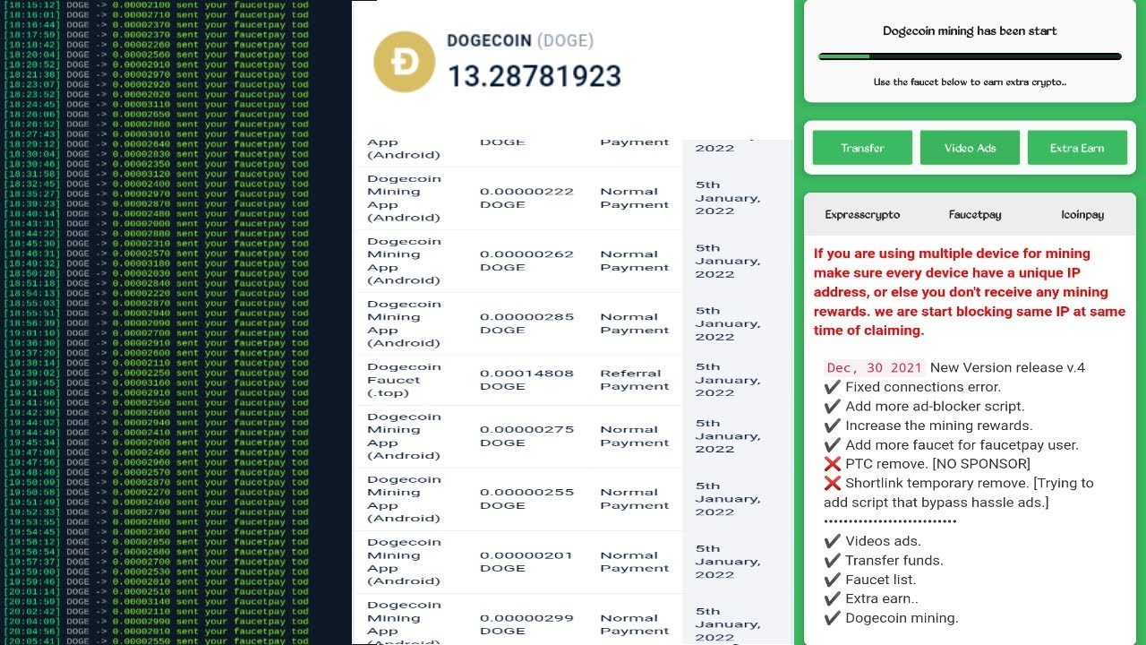 CLAIM DOGECOIN GET INSTANT WITHDRAW IN YOUR WALLET VIA TERMUX - YouTube