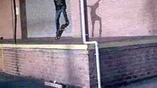 Ben Kickflip to manuel over crack off the Dock